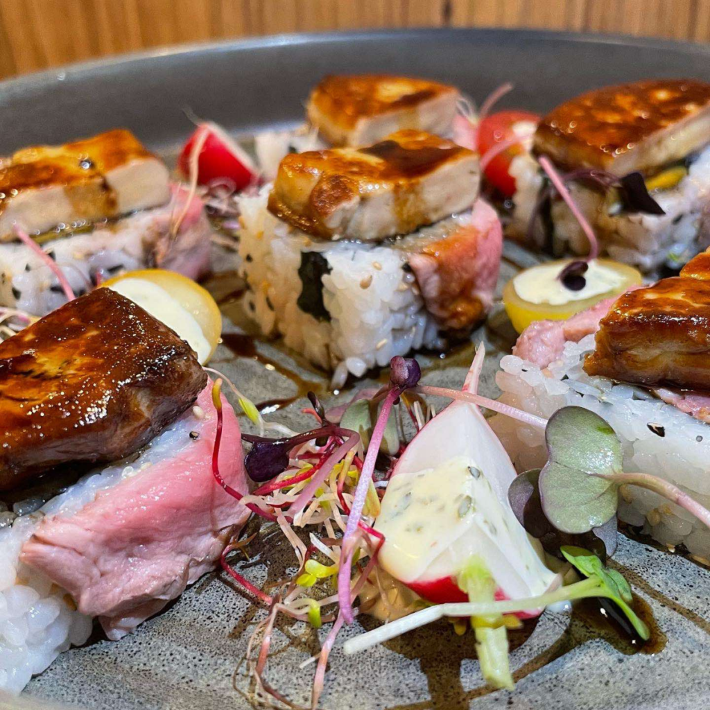 Maki au foie gras et thon