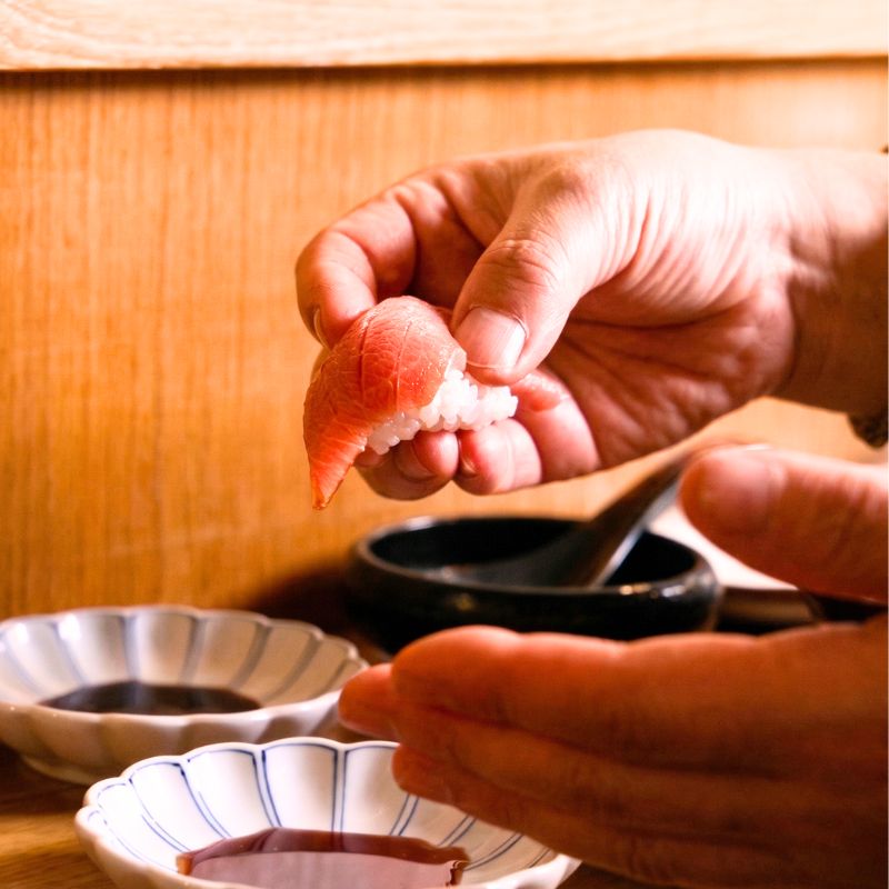 Kaiseki sushi course at Pavillon Yuasa Bordeaux